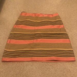 Loft horizontal stripe skirt